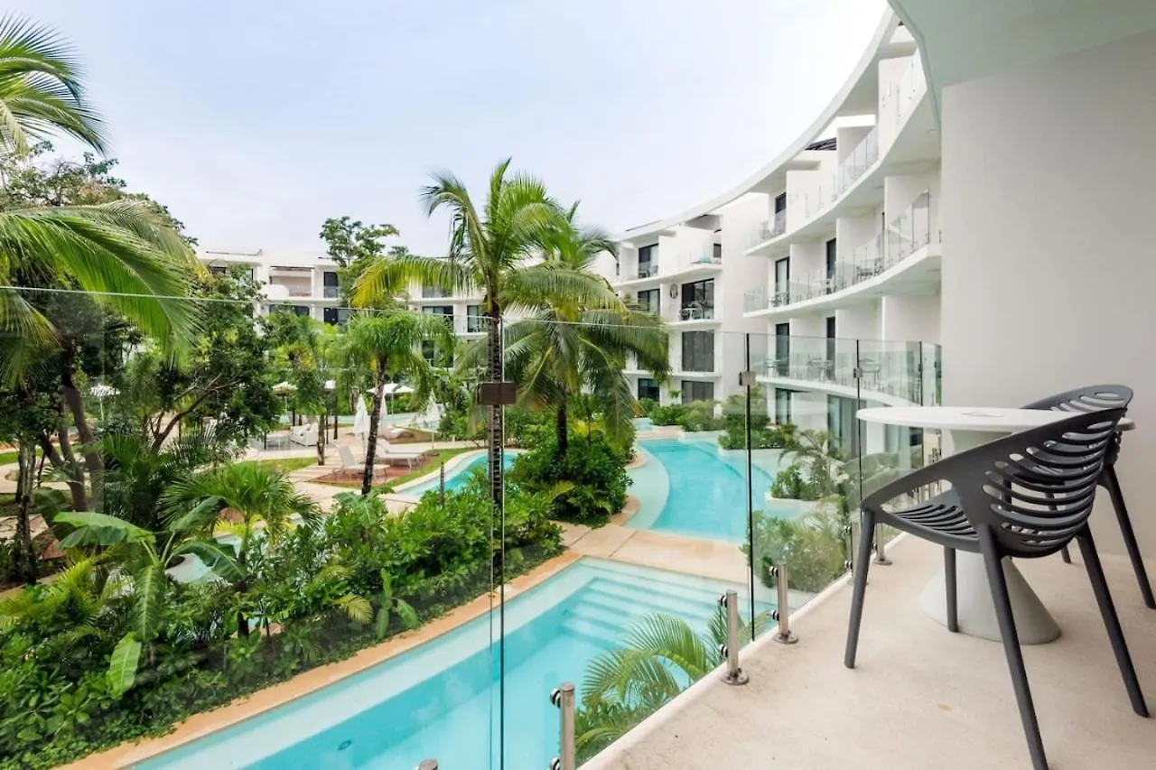 Free Beach Club!Cielo Studio Lagunas Central Park Tulum Apartmán